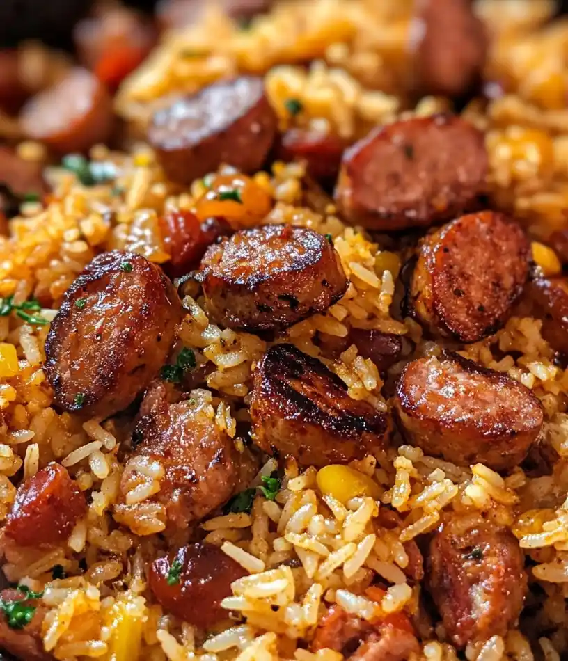 Cajun Sausage and Rice Skillet