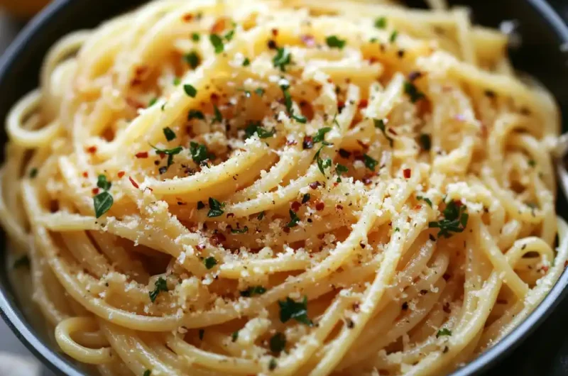 One Pot Lemon Garlic Parmesan Pasta