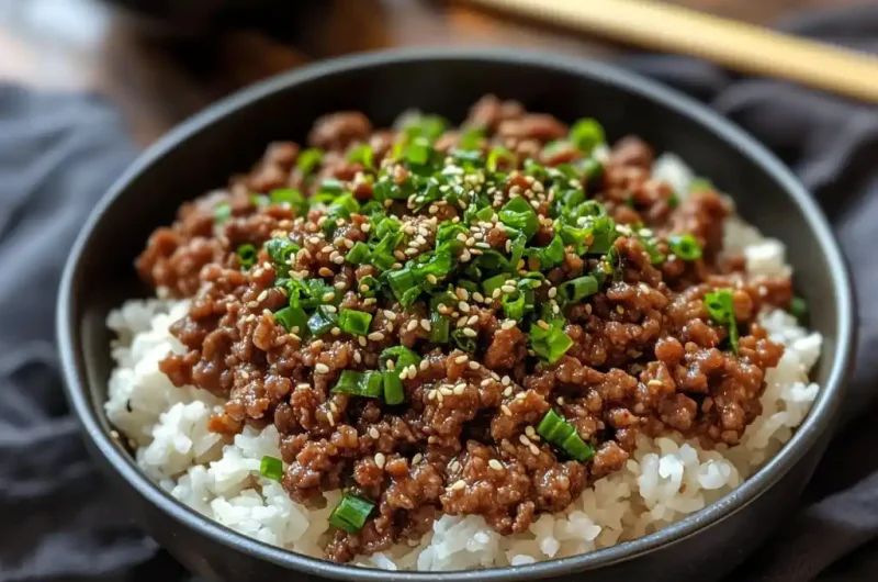 Korean Ground Beef Bowl (25-Minutes)