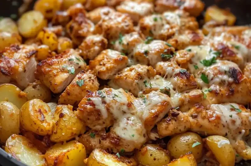 Garlic Parmesan Chicken and Potatoes (One-Pan Dinner)