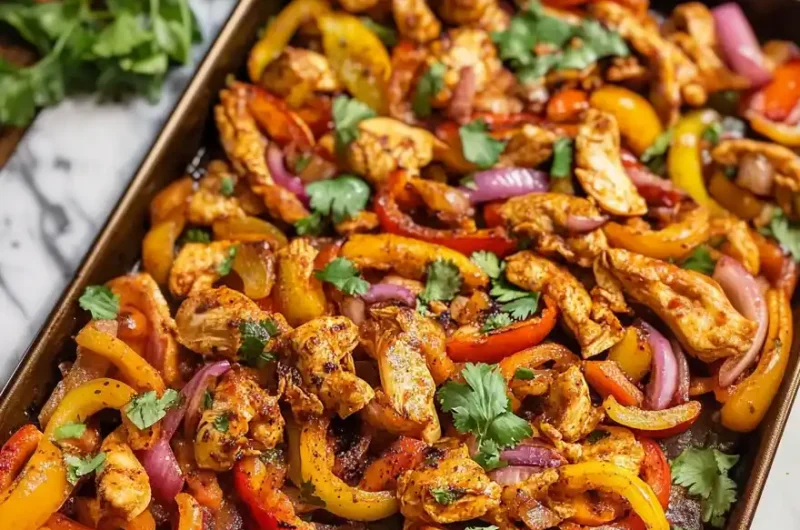 Easy Sheet Pan Chicken Fajitas (Ready in 30 Minutes!)