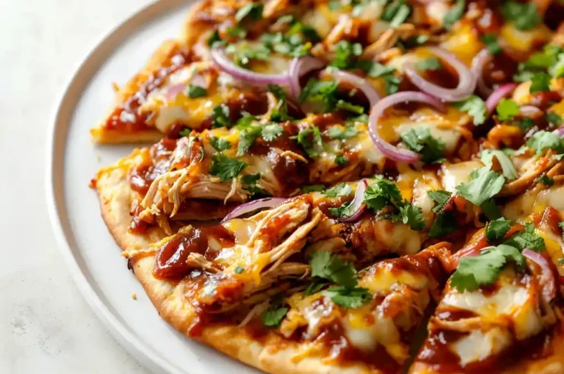 Easy BBQ Chicken Flatbread Recipe