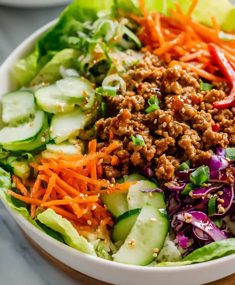 Ground Turkey Lettuce Wraps