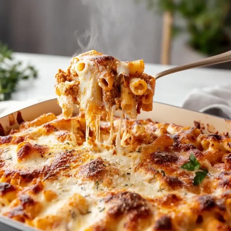 Healthy High Protein Cottage Cheese Baked Ziti
