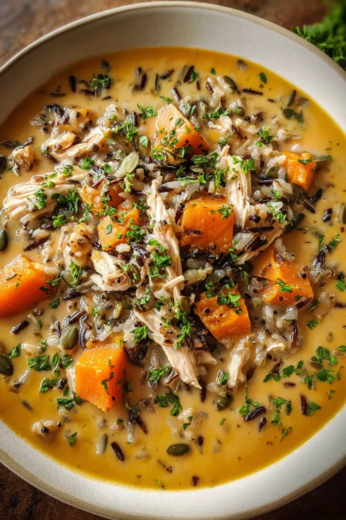 Pumpkin Wild Rice Soup