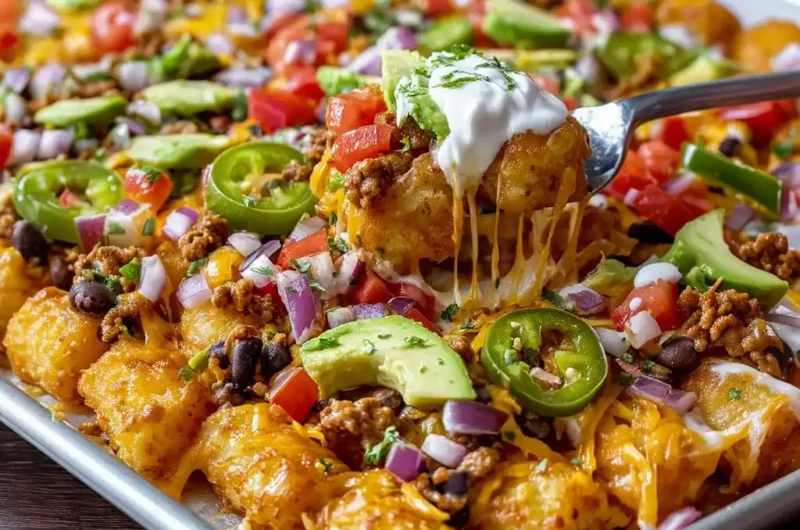 Sweet Potato Tater Tot Nachos Recipe