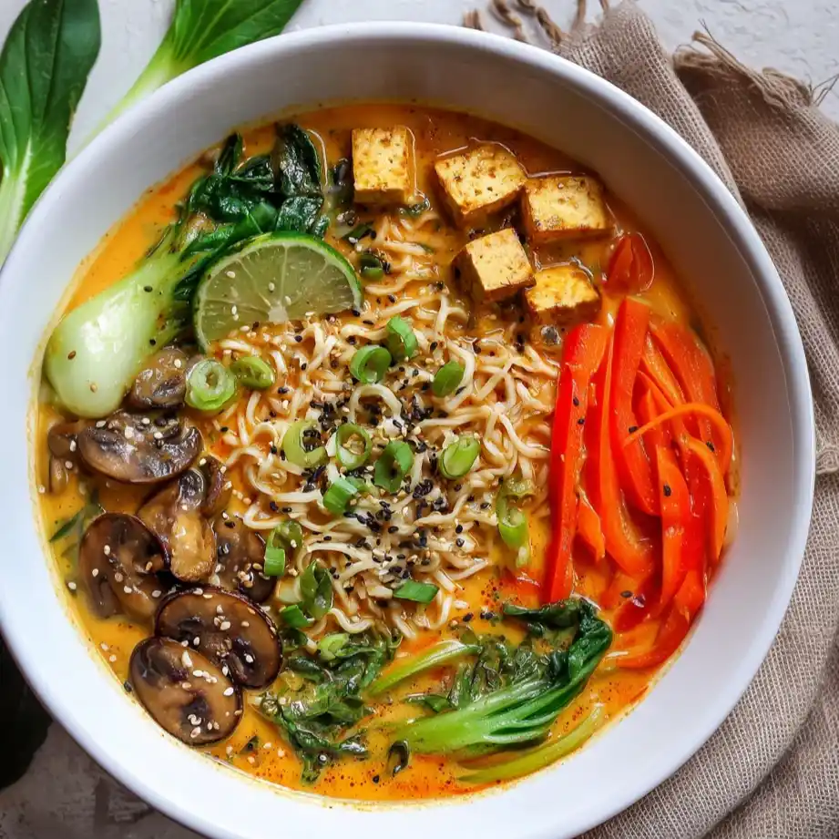 Vegan Thai Red Curry Ramen Recipe