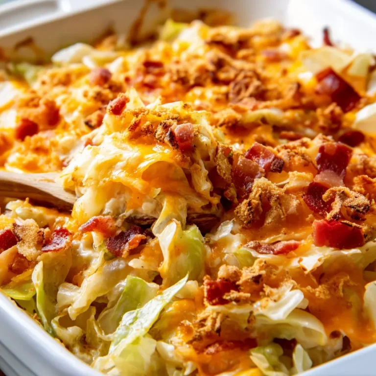 creamy cabbage casserole with bacon
