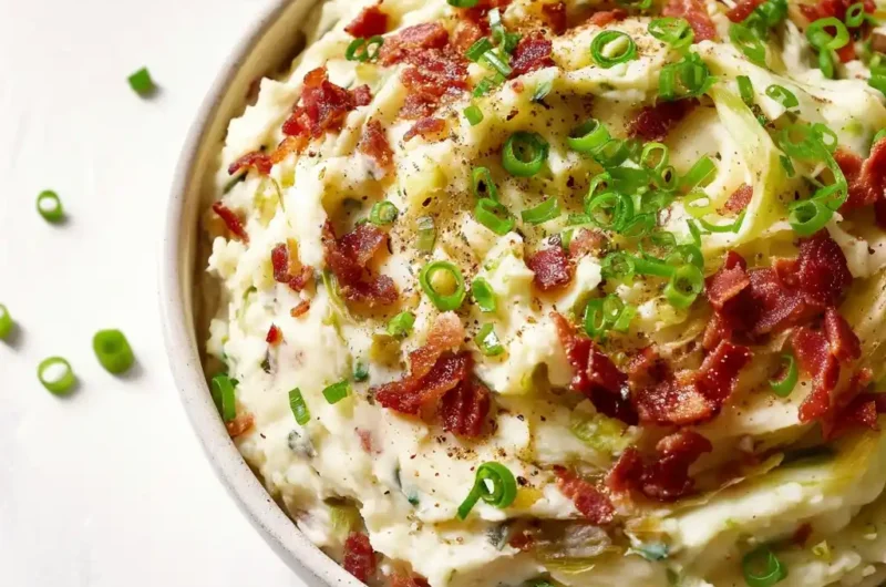 Easy Irish Colcannon with Bacon Recipe