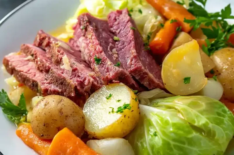 Easy Corned Beef and Cabbage Sheet Pan