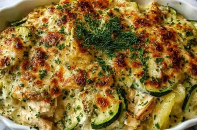 Rotisserie Chicken Zucchini Casserole