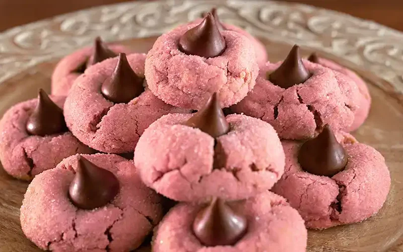 Strawberry Kiss Cookies