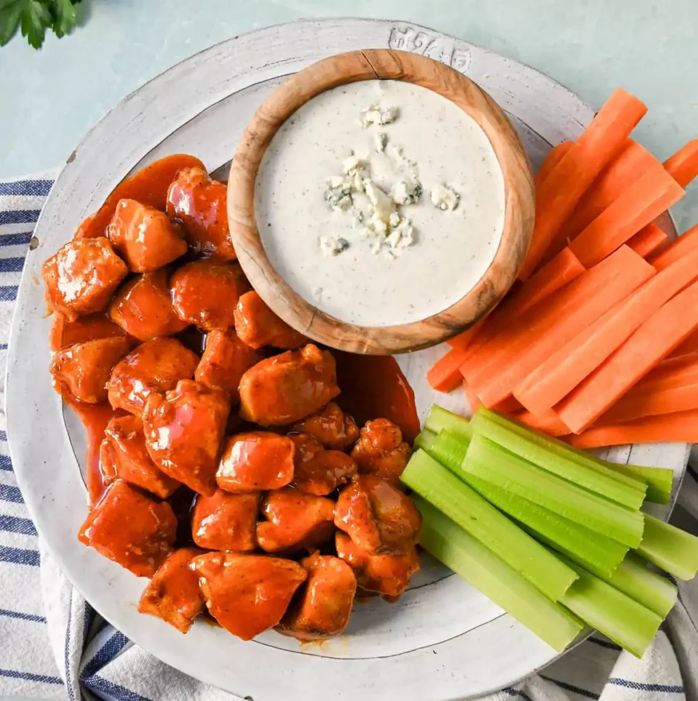 skillet buffalo chicken bites
