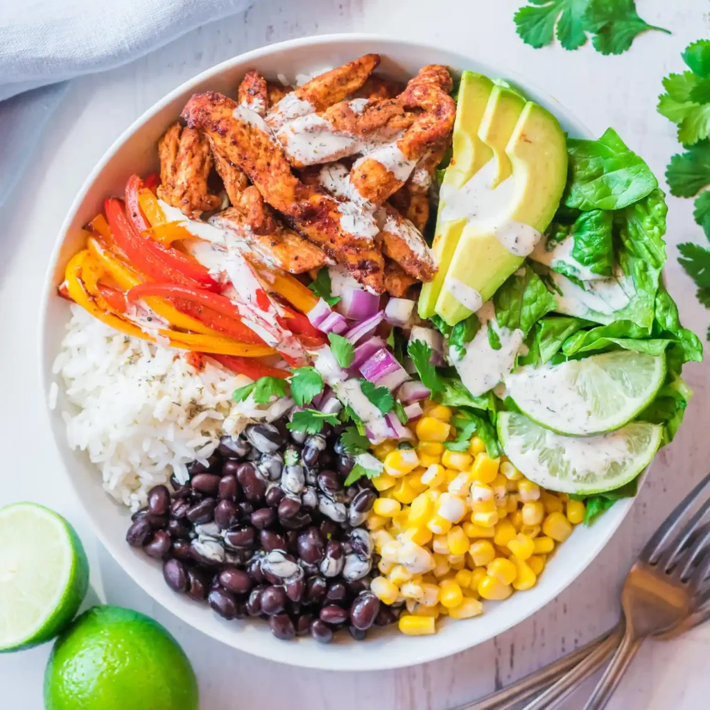 Mexican chicken bowl recipe