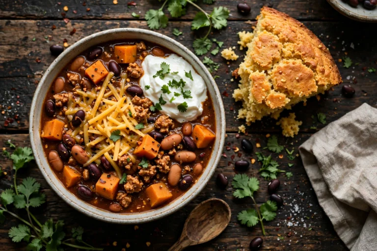 Slow-Cooker Turkey Chili with Sweet Potato