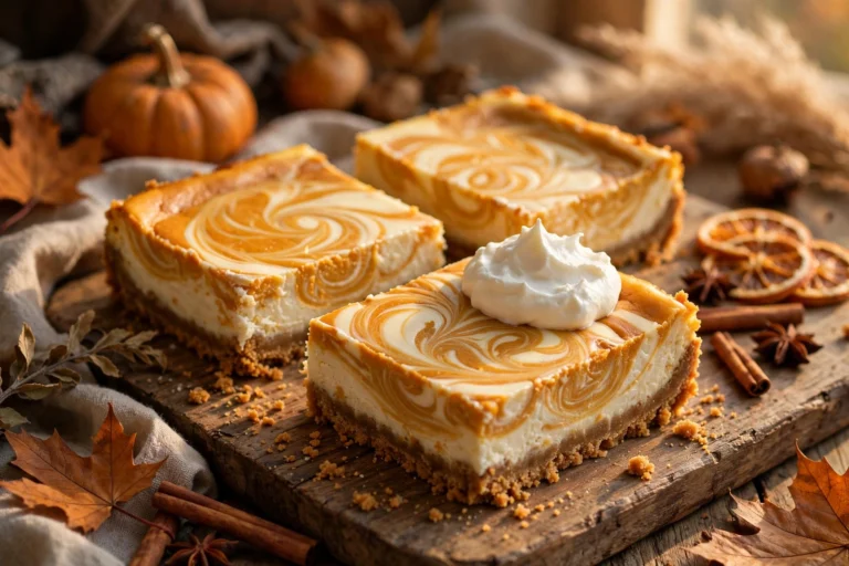 Pumpkin Cheesecake Bars (Creamy Fall Dessert)
